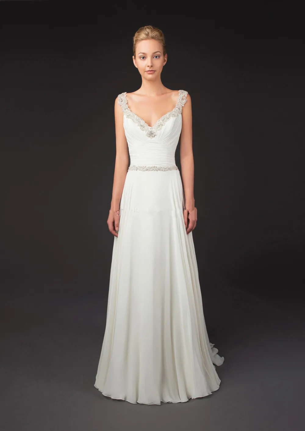 

long evening dress 2015 new arrival formal dresses sexy v-neck beaded cap sleeve see through back party gowns vestidos de noche