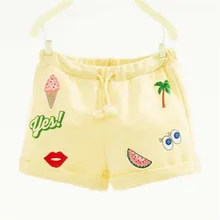 Летние шорты для маленьких девочек, штаны с вышивкой для девочек, одежда для девочек,, милые шорты с цветочным принтом для маленьких девочек