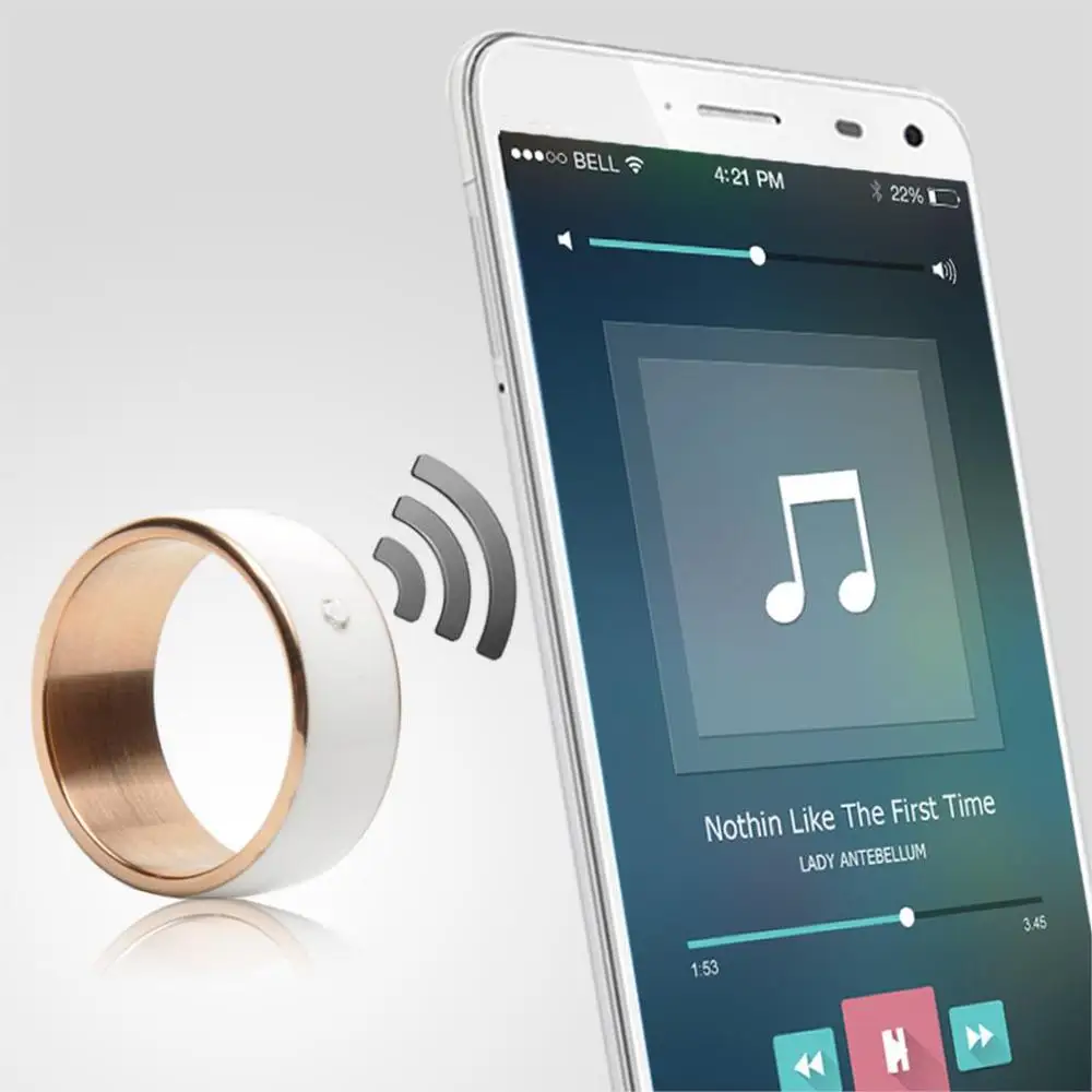 EXRIZU TIMER R2 NFC Smart Health Wearable Devices Door Lock IP68 Wear Magic Finger Smart Ring for Sony LG Samsung Android Phone