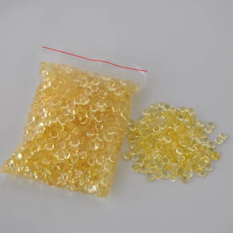 Light Yellow Ellipse Keratin Glue For Hair Extensions Clear Color Colloidal Particle Hotmelt Hot Pot 100g/bag GS004