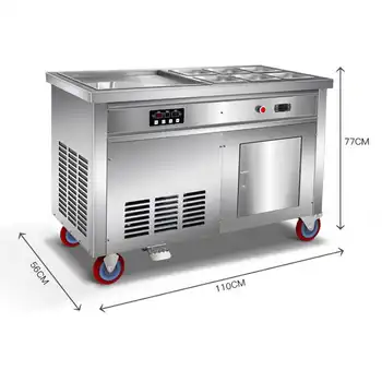 

2019 cost-effective commercial fry ice cream machine/Outdoor fry ice cream machine/Small pot has refrigeration function