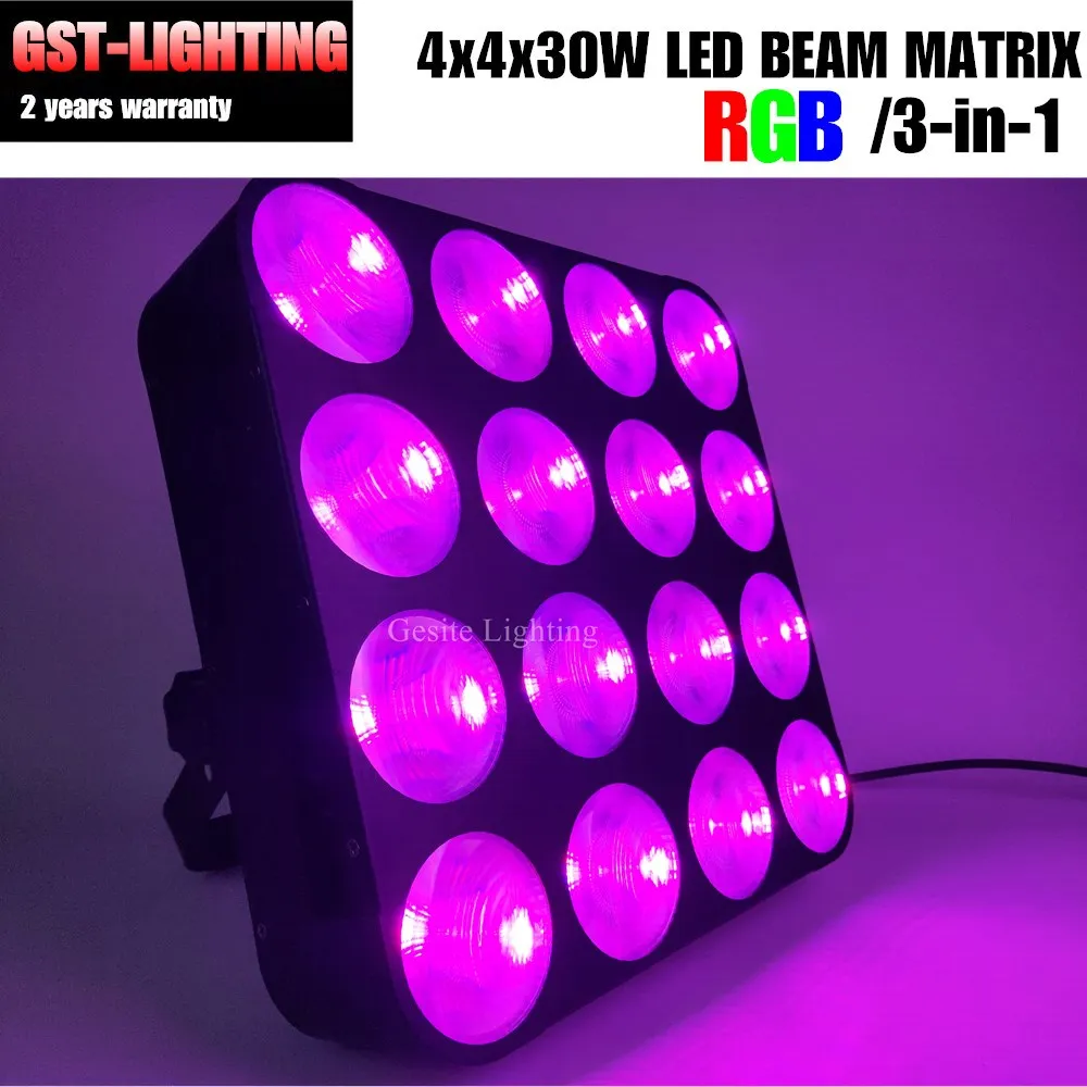 DMX 16x30 Вт RGB/CW/WW COB светодиодная матрица осветительный прибор сценический dj свет