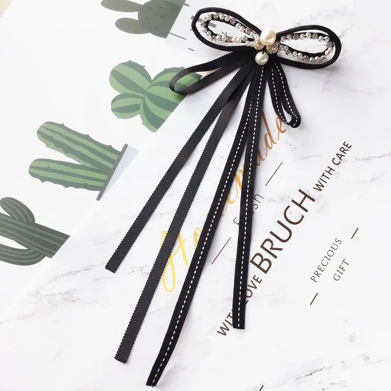 

MIARA.L 2019 new collarflower female college style students graduation bow bank stewardess professional bow tie white shirt
