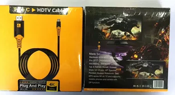 

plug and play Type C To HDMI HDTV AV TV Cable Adapter For Samsung Galaxy tab S/S8/S8+/Note 8 for Huawei mate 10/10 pro HP Spectr
