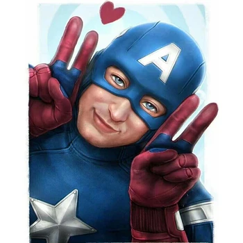 

5D DIY Square/Round Diamond Painting Marvel Superhero Cross Stitch Diamond Embroidery Needlework home Decoration J0093