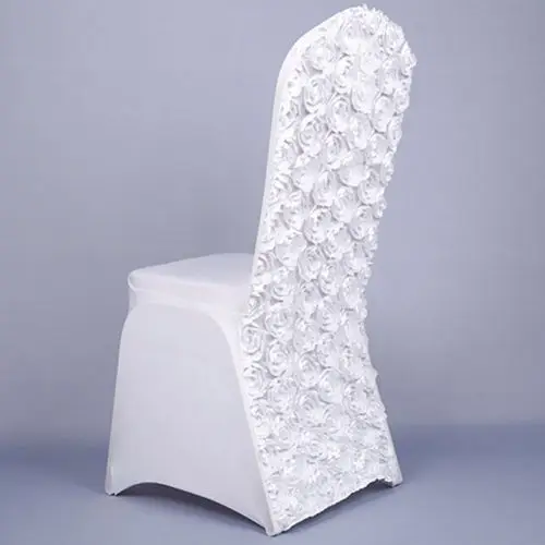 Бренд различных цветов спандекс крышка стула стул с розочками Обложка Роза, цветок, дизайн лайкра для свадьбы банкет отель украшения