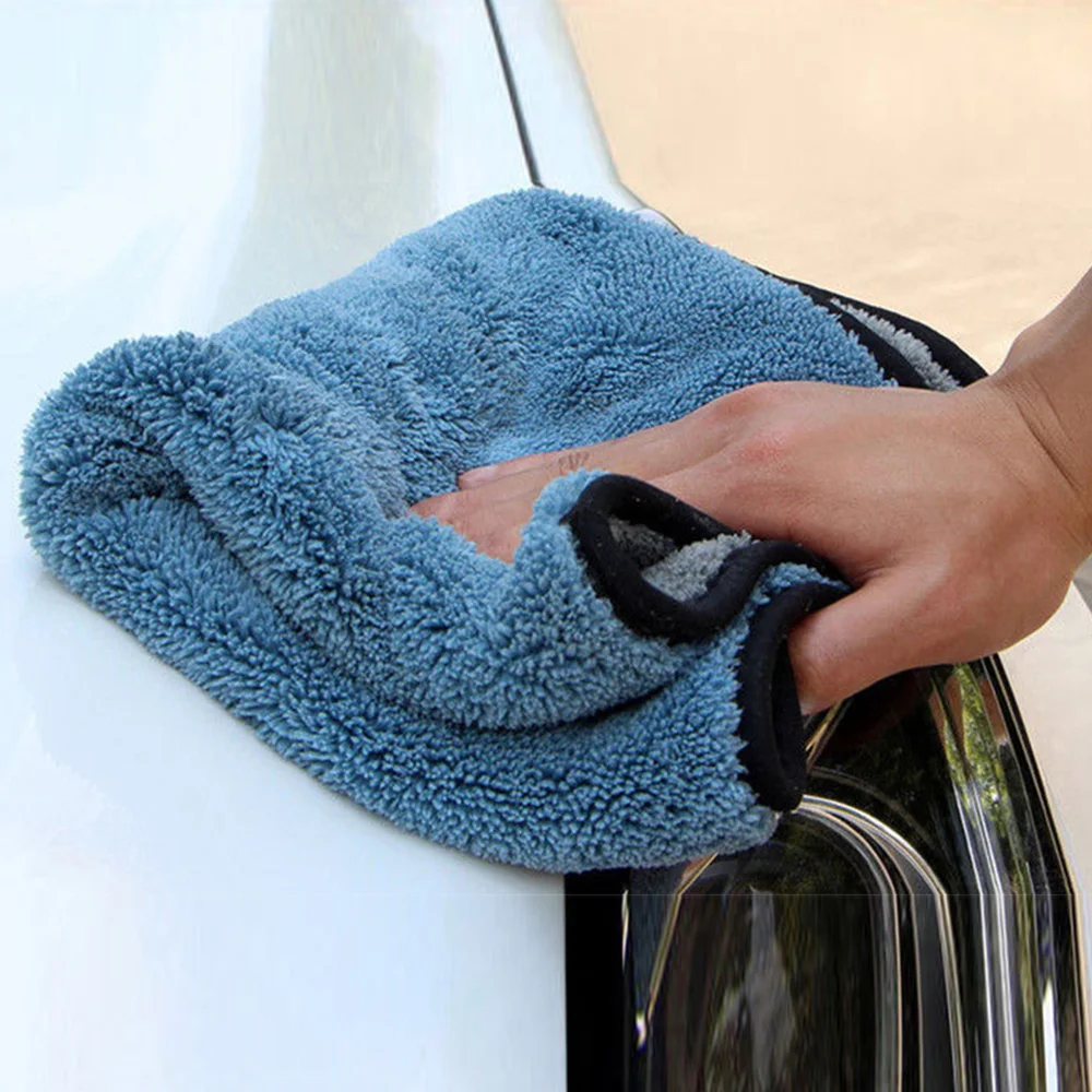 Супер абсорбирующее полотенце из микрофибры для мытья автомобиля, ткань для Сушки автомобиля, большой размер 45*38 см, ткань для ухода за автомобилем, детальное полотенце