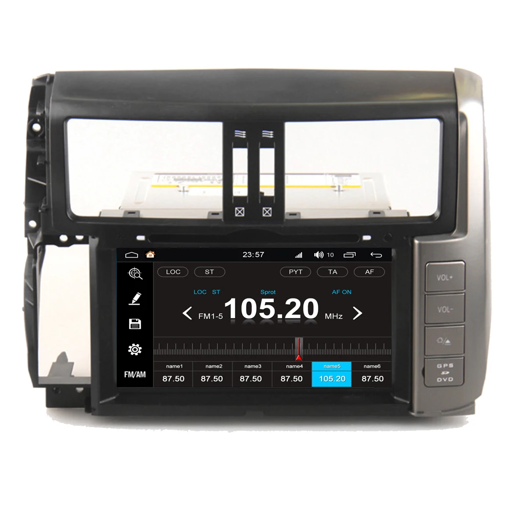 Clearance For Toyota Prado 150 TX TXL Android 8.0 Auto Stereo Radio RDS DVD GPS Navigation Mirror Link Multimedia Player Headunit 2