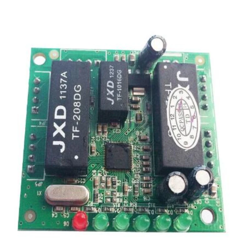 mini design ethernet switch circuit board for ethernet switch module 10/100mbps 5 port PCBA board mini design ethernet switch circuit board for ethernet switch module 10/100mbps 5 port PCBA board