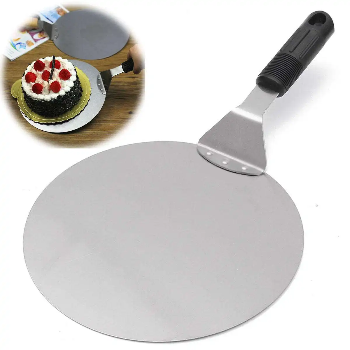 JX-LCLYL Pizza Peel Bakers Paddle Spatula Tray Pan Tableware Tools Stainless Steel