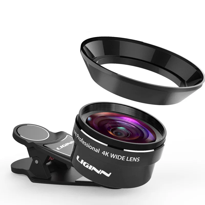 LIGINN 4K HD Мобильный SLR объектив 18 мм широкоугольный Telefon смартфон для iPhone 6S 7 8 Plus Xiaomi