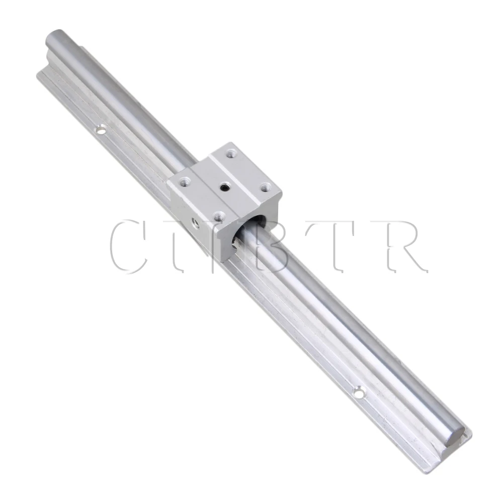 

Silver CNBTR 12mm Shaft 30cm Linear Bearing Rail w/ Open Linear Motion Block