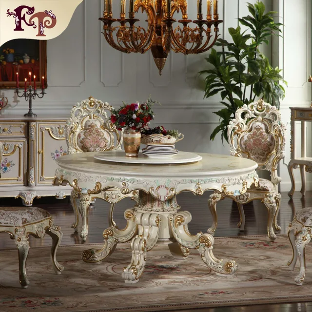 French Antique Furniture Round Shape Dining Table Dinging Room French Antique Furniture Round Shape Dining Table Dinging Room Clic Manufacturer