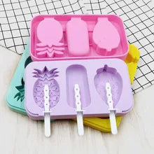 Форма для мороженого с крышкой, форма для мороженого, ананас, клубника, инструменты для украшения торта, силиконовая форма для кондитерских изделий