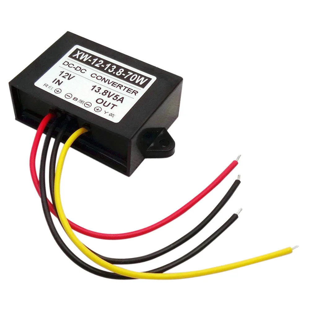 

High Quality DC DC Step Up 12V To 13.8V 5A 70W Power Supply Converter Pumps LED Car Display Regulator Module