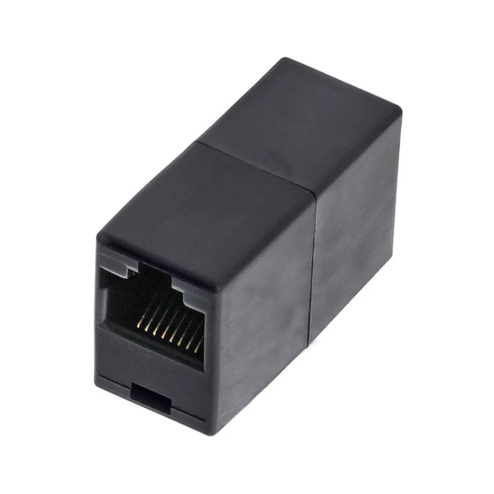 

2PCS RJ45 Network Cable Connector Adaptor Adapter Double Pass To Extend The Network Through The Head Colorful Smart Accessories