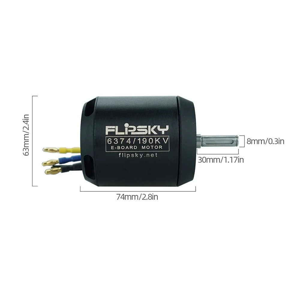 Электродвигатель FLIPSKY 6374 190KV сенсорный Бесколлекторный двигатель для