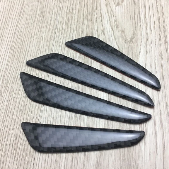 Carbon Fiber Car Body Door Side Anti Scratch Rubbing Trim 4P For