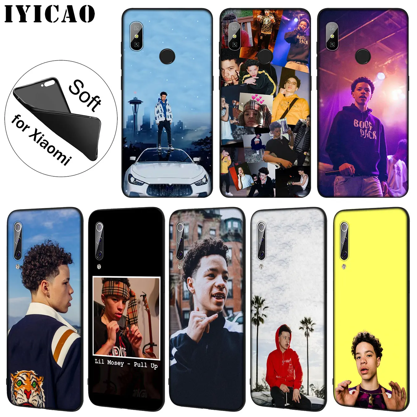 IYICAO Lil Mosey Мягкий силиконовый чехол для телефона Xiaomi Mi 10 9 9T CC9 CC9E 8 SE A3 Pro A1 A2 Lite 6 pocophone
