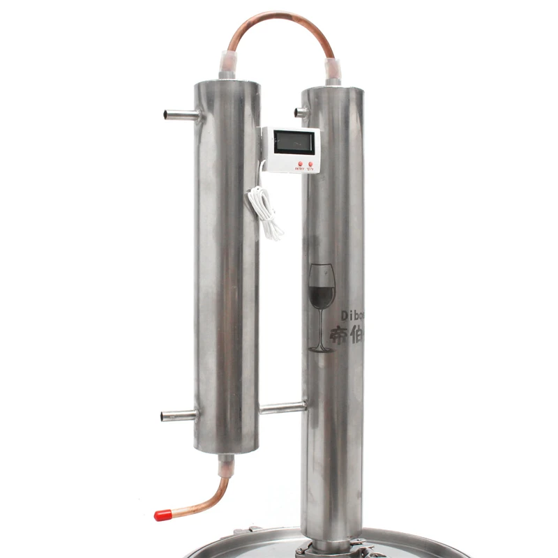  12/20/35L Distiller Stainless Steel Moonshine Alcohol Wine Beer Water Brewing Boiler DIY Home Kitch - 4000010358566