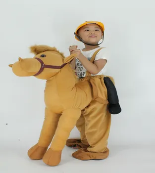 

Children Ride on Animals Toys Fancy Pants Dinosaur Camel Shoulder Carry Me Stuffed Costumes Halloween Carnival Horse Riding Toys