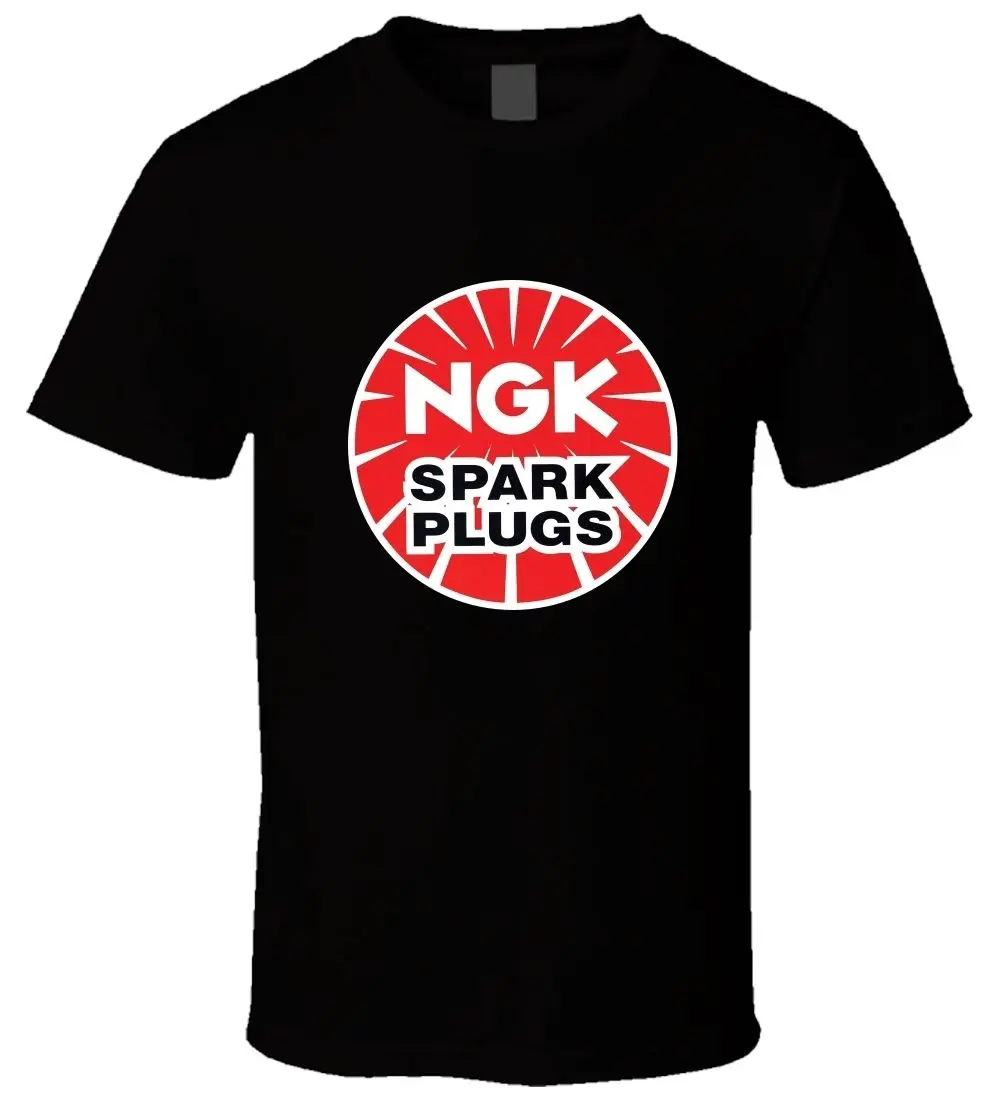 Black Men T Shirt " NGK Spark Plugs 5 " Size S XXLin TShirts from Men