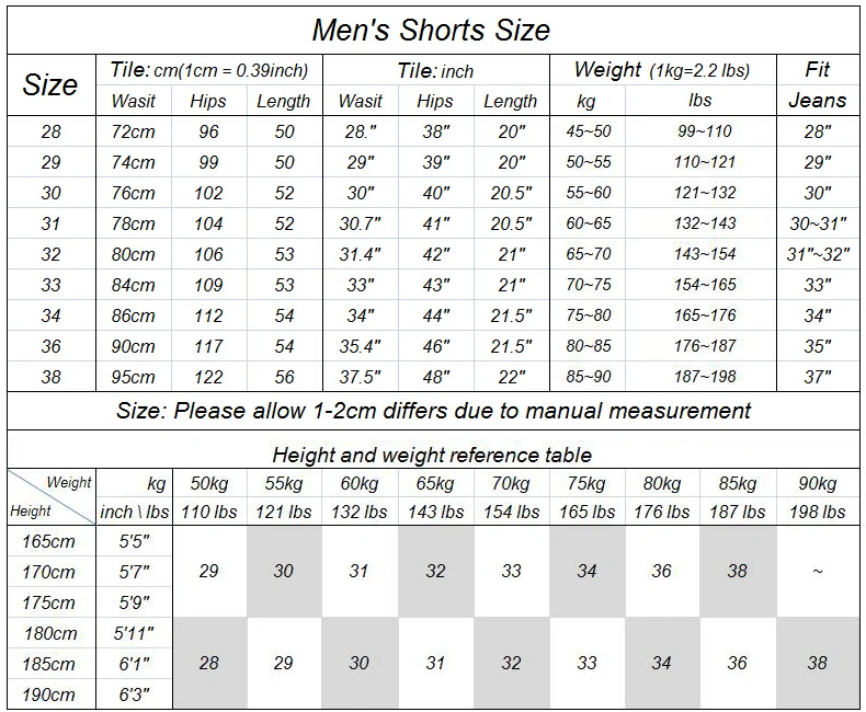 short 28~38 FH