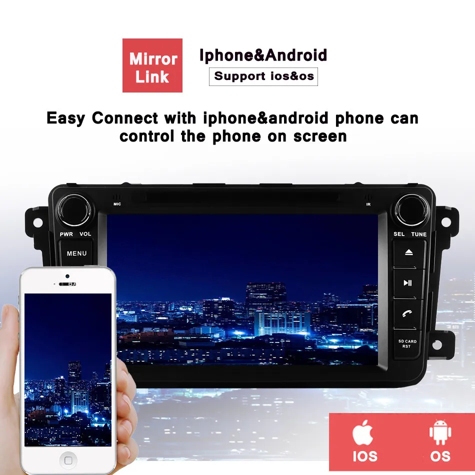 2Din android 10 для Mazda CX9 автомобильный DVD плеер с 8 дюймовым GPS навигацией 4 Гб ОЗУ 64 ПЗУ