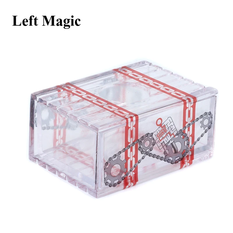 

IQ Box Magic Tricks Can't Open The Transparent Box Magic Trick Props Secret Drawer Brain Teaser Educational Toys
