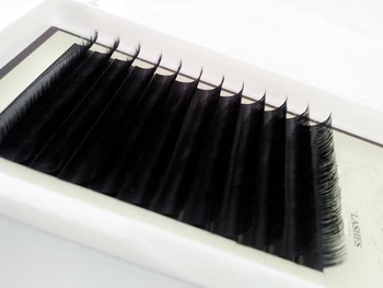 

High quality 0.05mm 0.07mm 8-14mm C curl eyelash extensions mink black fake false eyelashes curl