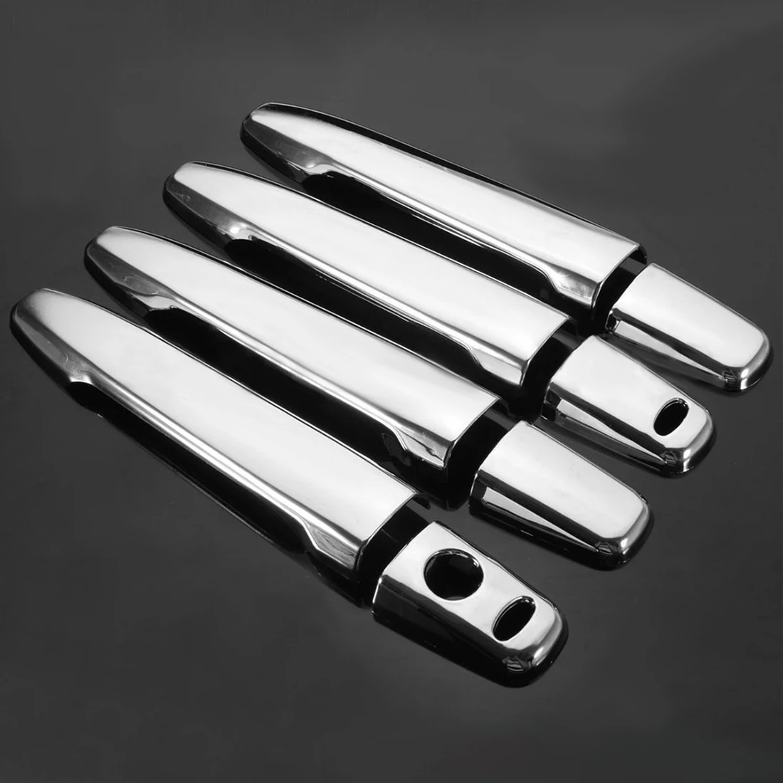 

EDFY-4PCS CHROME DOOR HANDLE COVER SMART KEY CAP FOR MITSUBISHI OUTLANDER 2013 -2016