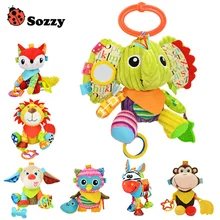 Wholesale 7pcs/lot Sozzy Multi Function Baby Rattle Bell Infant Baby Crib Stroller Hanging Toy