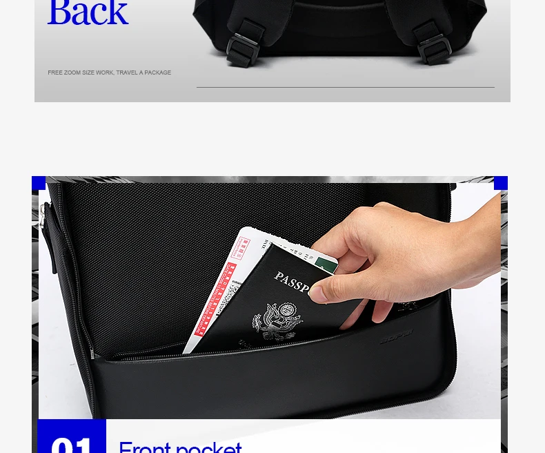 BOPAI Detachable 2 in 1 Backpack USB External Charge Laptop Backpack Shoulders Anti-theft Backpack Waterproof Backpack for Men BOPAI Detachable 2 in 1 Backpack USB External Charge Laptop Backpack Shoulders Anti-theft Backpack Waterproof Backpack for Men