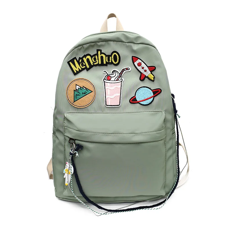

Fashion Women's Black Backpack School Backpack for Teenage Girl Mochila Feminina Women Backpacks Nylon Casual Bagpack
