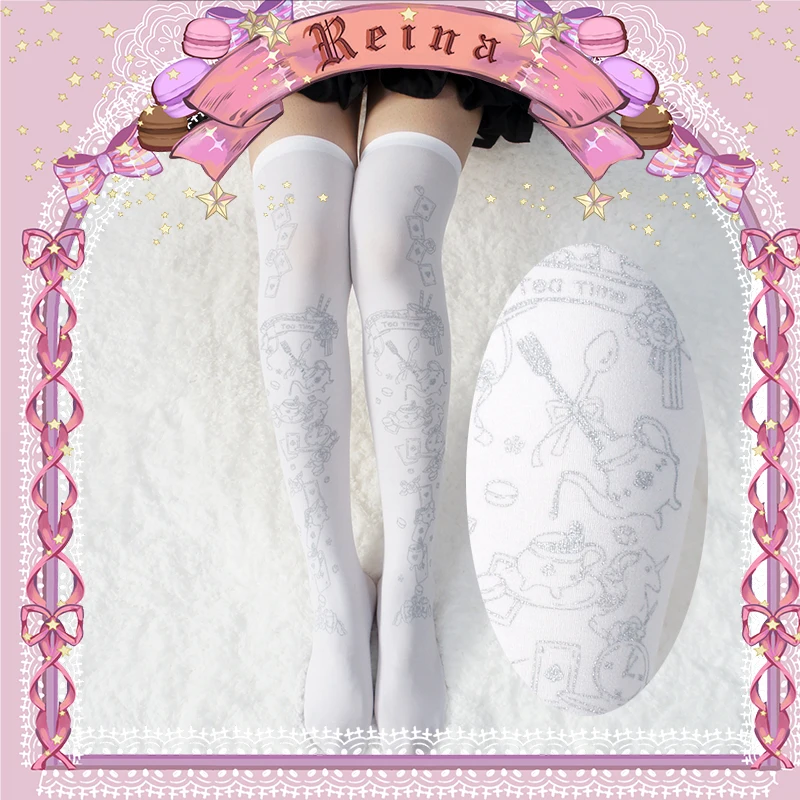Высококачественные японские летние Гольфы с надписью what lolita Alice послеобеденный