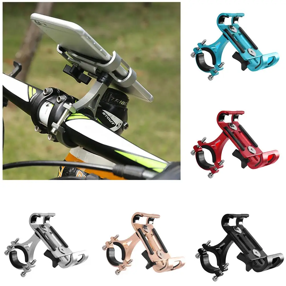 

Cycling MTB Road Bike Phone Holder aluminum alloy 360 degree rotation Bicycle mobile phone holder