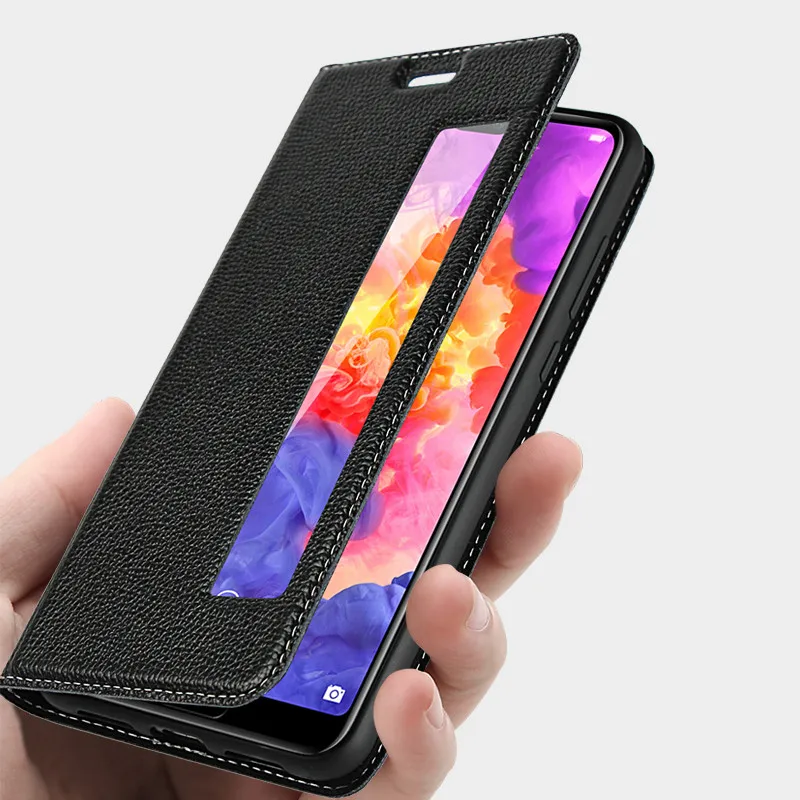 Чехол из натуральной кожи для huawei P20 Pro, Магнитный чехол для huawei P20 Pro, флип-чехол s, кожаный чехол P20, чехол для телефона s Fundas