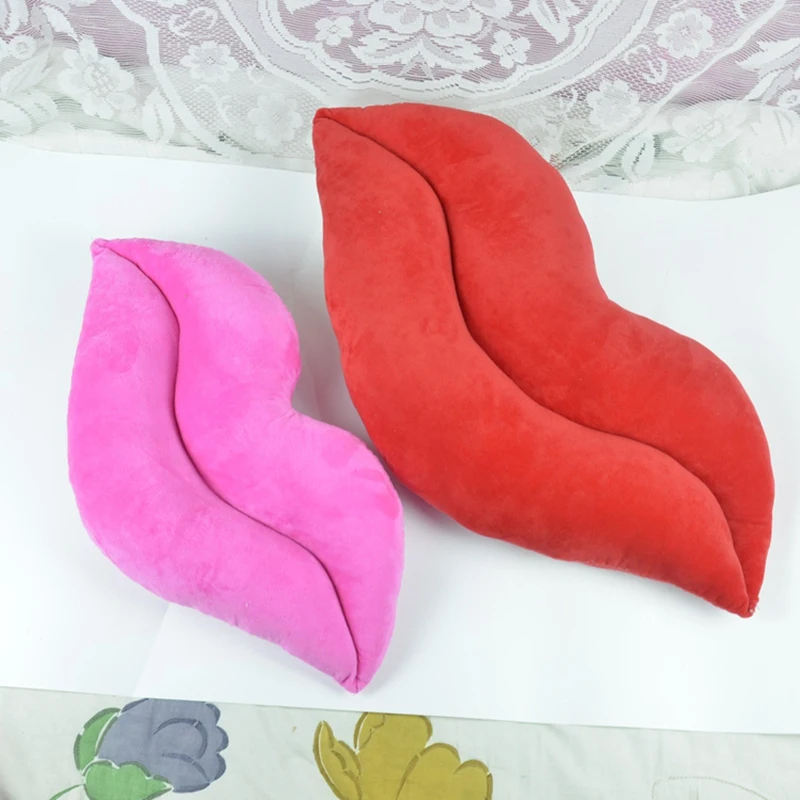 

Girls Favorite! Sexy Red Pink Lip Pillow Plush Toys Stuffed Dolls DIY Home Wedding Decor kids friends Creative Birthday Gifts
