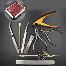 10pcs/set Nail Scissors Clipper Nail Tools Cutter Nail File Manicure Set Make up 2016 Free Shipping