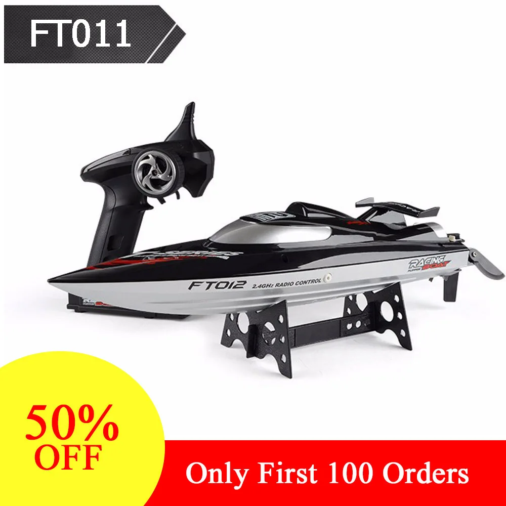 

FT012 RC Boat High Speed 45km/hour 2.4GHz Anti-collision Remote Control boat Fun toys for kids gifts VS FT011