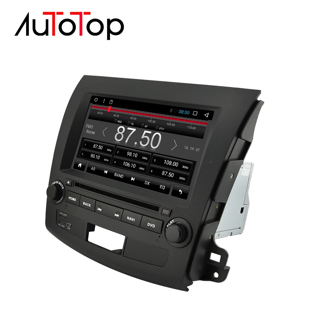 Best AUTOTOP Android 7.1 Car DVD GPS For Mitsubishi Outlander 2006-2014/Peugeot 4007/Citroen C-Crosser 2 Din Car Multimedia Player 2