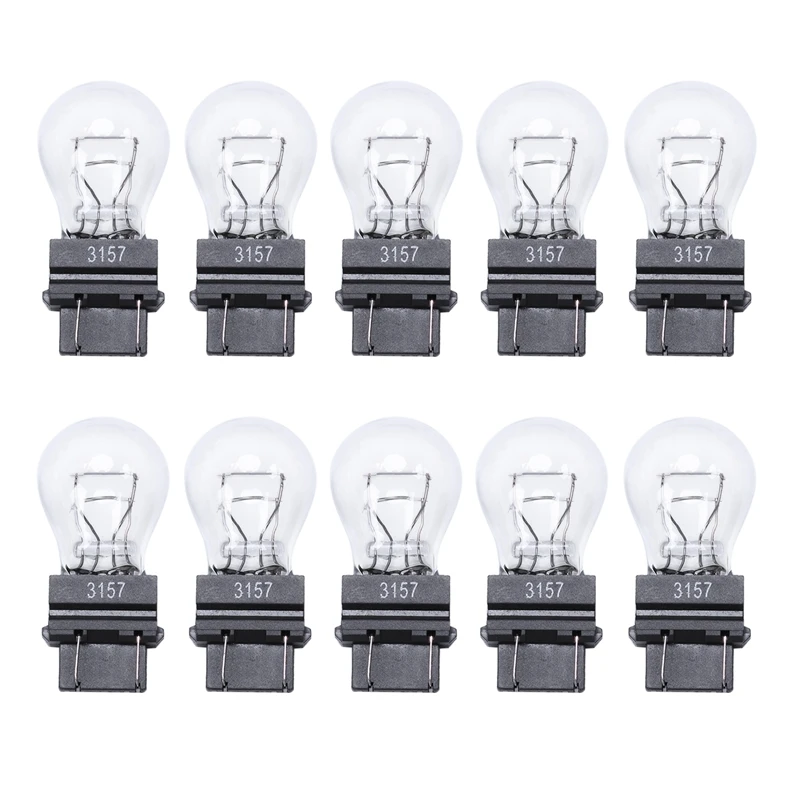 

10x 3157 Bright Light Bulbs Tail Brake Backup Reverse S8 Signal Lamp Turn Signal