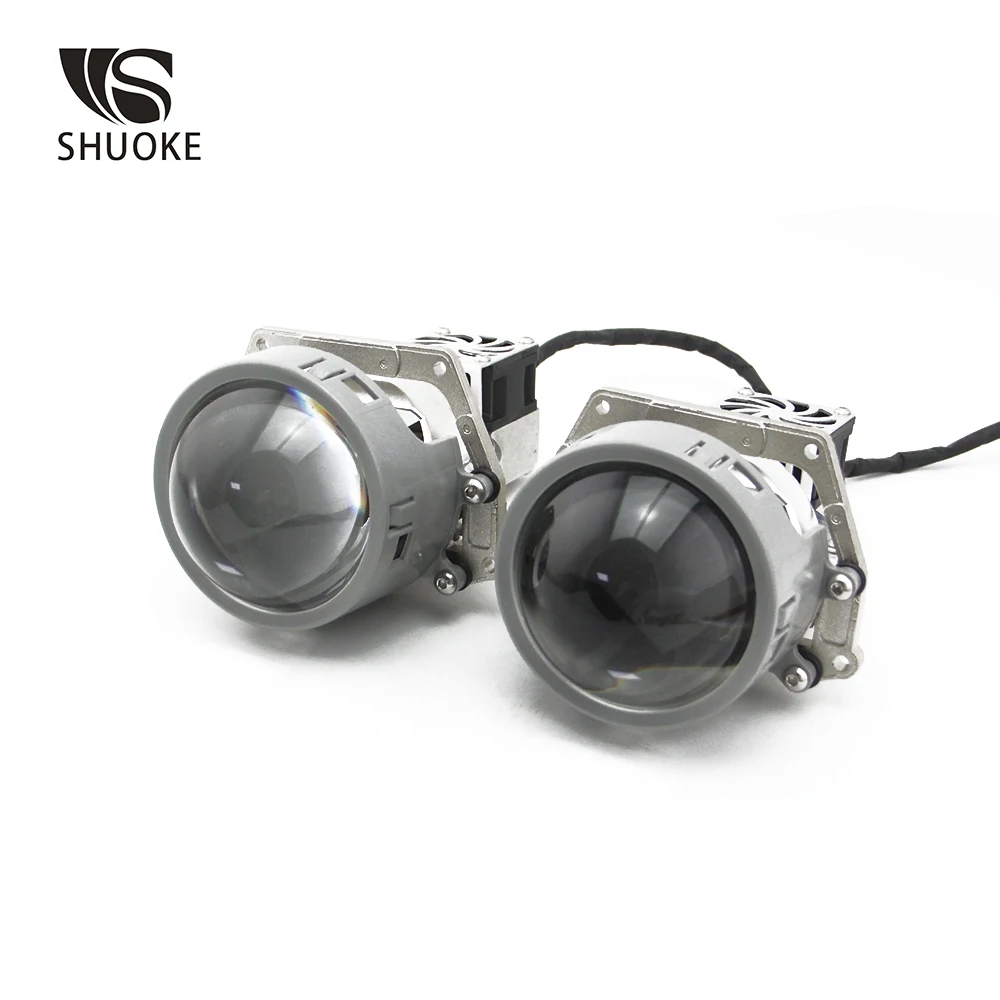 SHUOKE Mi Bi светодиодный LED прожектор объектив 12V 3A 37W 6000K 7000LM 50000h Life 2 шт. 12 месяцев