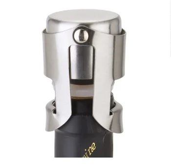 

300PCS/lot Fashion Champagne Sparkling Wine Bottle Stopper Sealer Plug Stainless Steel
