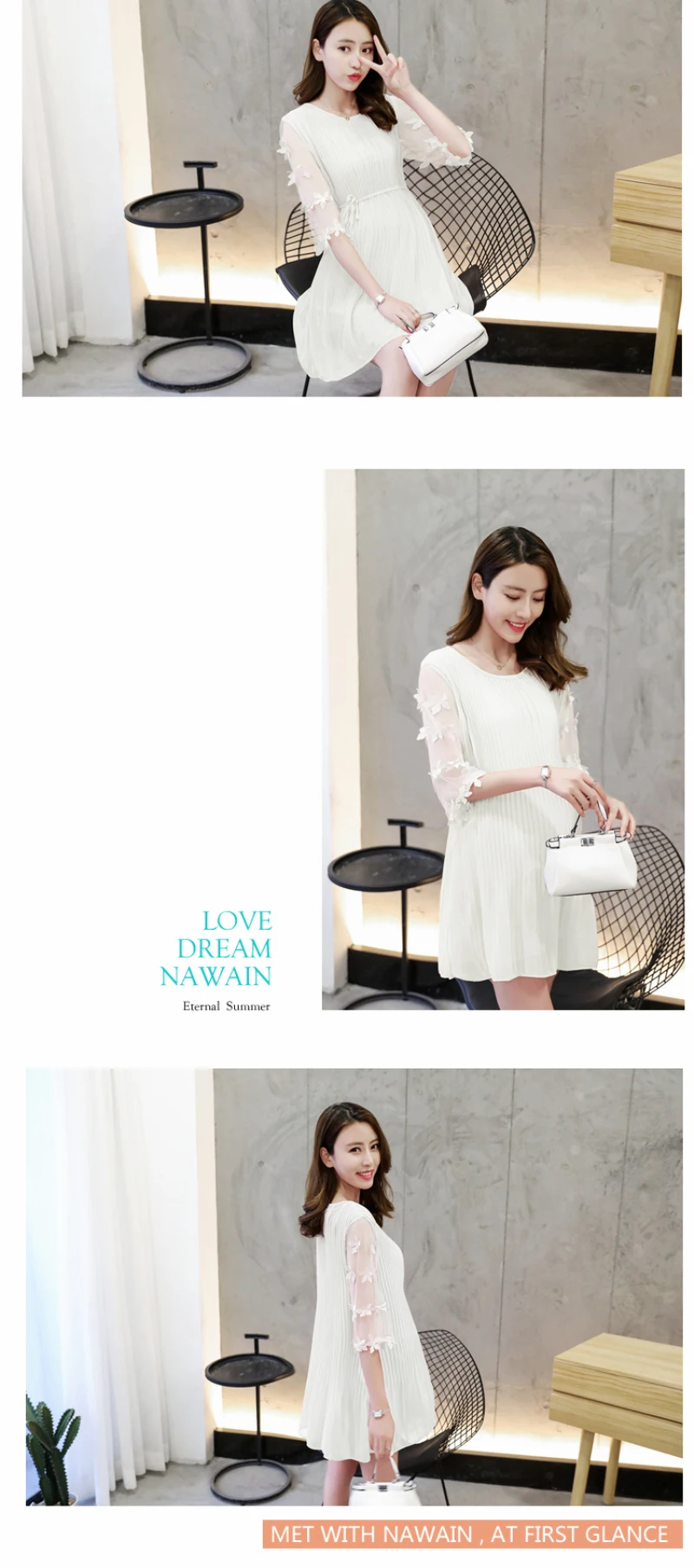 pleated chiffon dress (2)