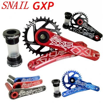 

GXP bicycle crank chainwheel set sprockets bike crankset mtb gear disc threaded axis 11 speed mountain bike modify SNAIL 30T 32T