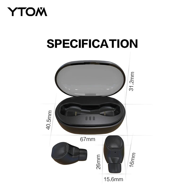 YTOM Mini True беспроводные наушники Bluetooth 5 0 гарнитура звуковой сигнал бас чистый