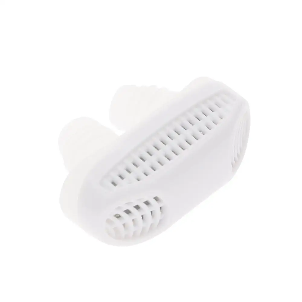 Силиконовые анти храп Носовые расширители помощь при апноэ устройство стоп храп нос клип устройство для дыхания носом устройство для остановки храпа - Цвет: Белый