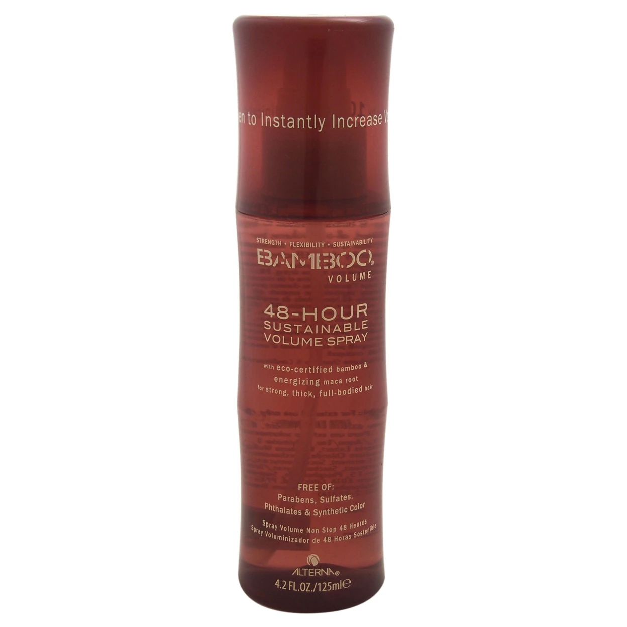 Bamboo 48-Hour Sustainable Volume Spray by Alterna for Unisex - 4.2 oz Hair Spray