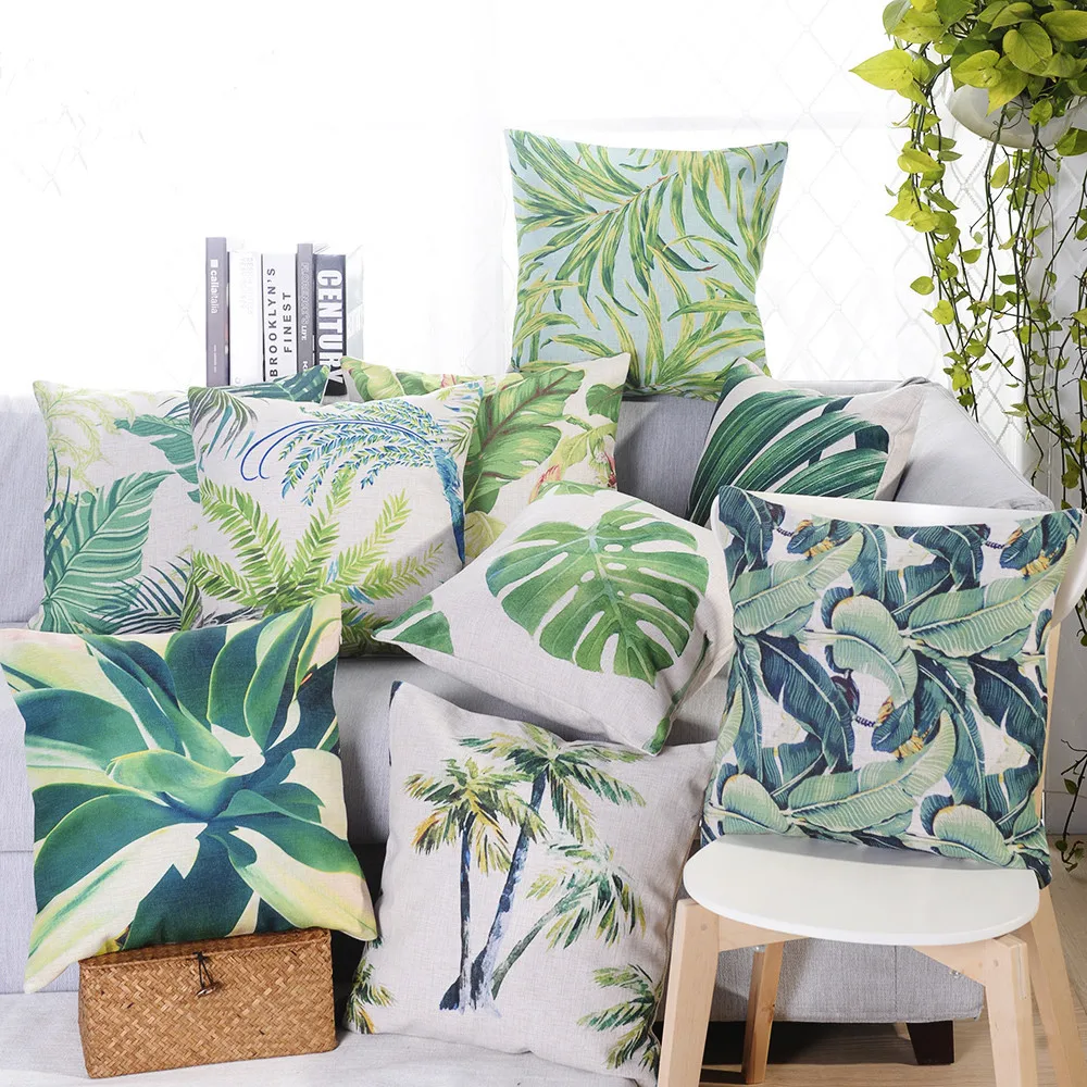 

Free shipping custom 40/45/50/55/60cm polyester/cotton ImItated Linen Digital Print Flora Cushion Cover HT-CPILPC-CT-TS